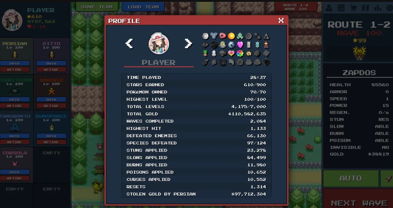 PokéPath TD Unblocked gameplay